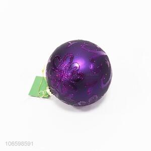 Professional supplier decorative hand paint Christmas glass ball ornament
