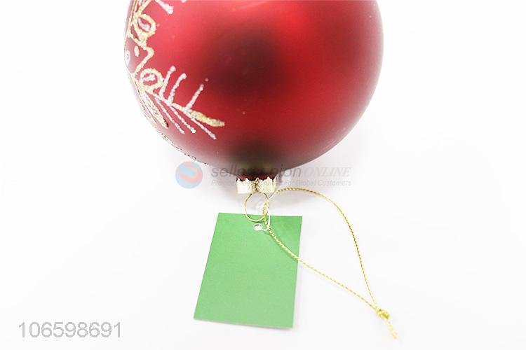 Factory price decorative hand paint Christmas glass ball ornament
