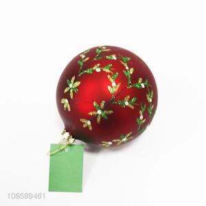 ODM factory Christmas hanging ball hand paint glass ball