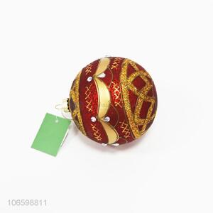 Competitive price Christmas tree ornaments hand paint glass ball