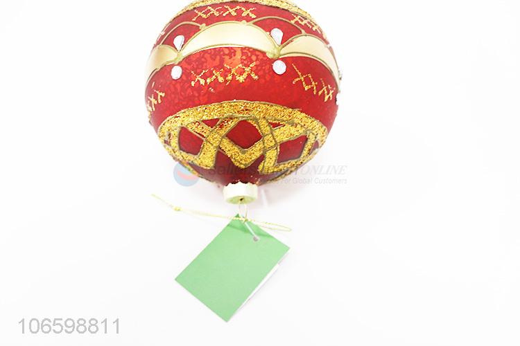 Competitive price Christmas tree ornaments hand paint glass ball