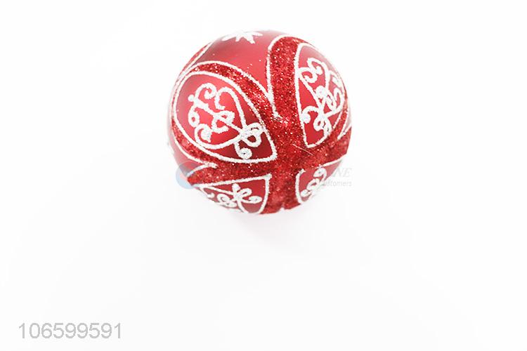 High quality Christmas tree ornaments hand paint glass ball