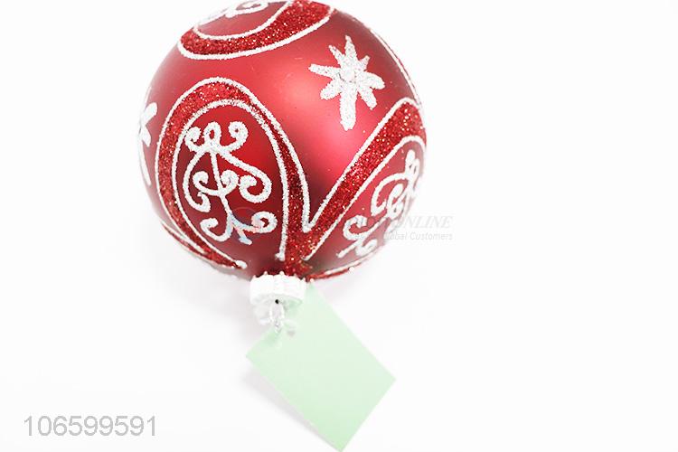 High quality Christmas tree ornaments hand paint glass ball