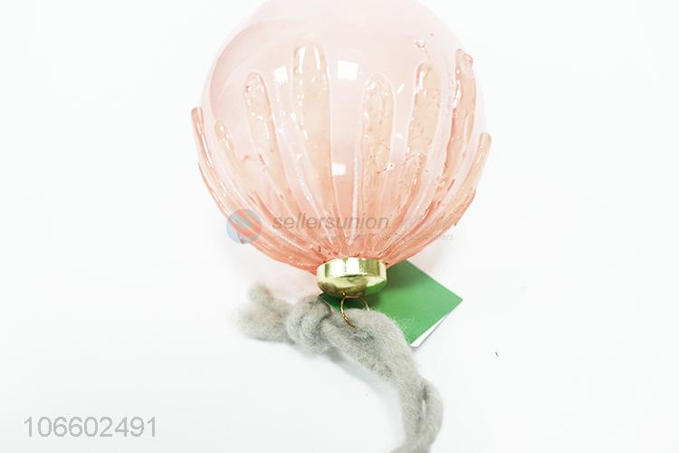 Good sale decorative embossed design Christmas glass ball ornament