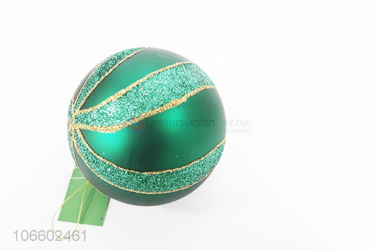 Factory direct sale Christmas hanging ball glitter glass ball