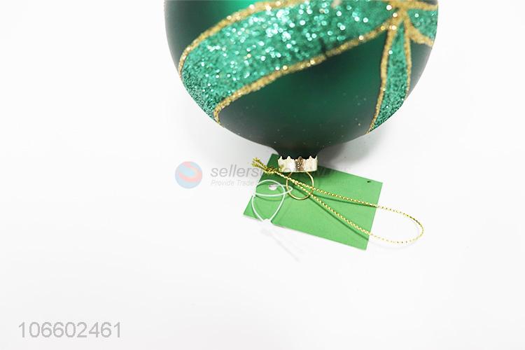Factory direct sale Christmas hanging ball glitter glass ball
