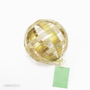 New design festival decoration golden Christmas glass balls