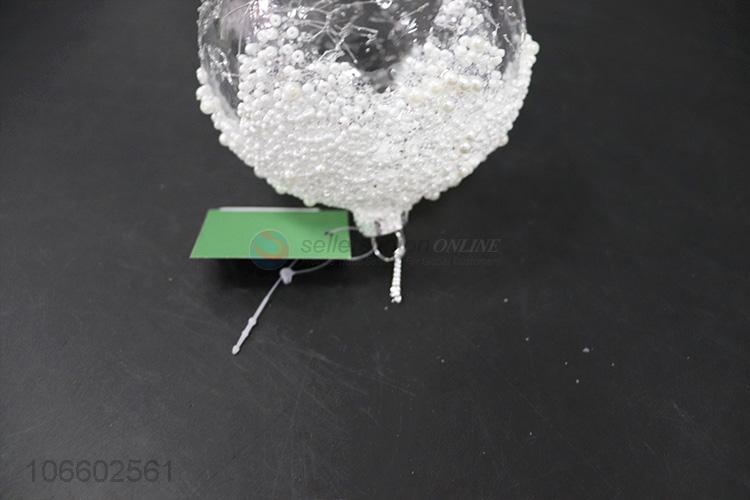 Wholesale cheap transparent Christmas hanging ball glass ball