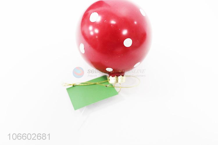 Hot products decorative dots printed Christmas glass ball ornament