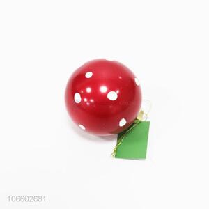 Hot products decorative dots printed Christmas glass ball ornament