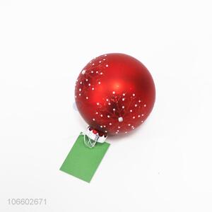 Hot selling Christmas hanging ball snowflake hand painted glass ball