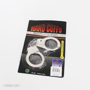 Good quality kids pretend play toy die-casting iron hand cuffs