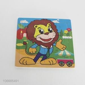 Wholesale cute animal puzzle lion shaped jigsaw puzzle educational toy