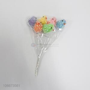 Hot style easter foam chicken mini stick for decoration