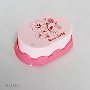 New products deluxe flower printed soap box soap case