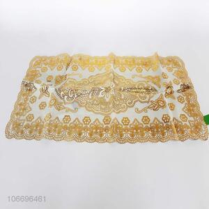 Premium quality gold placemat pvc lace table placemat