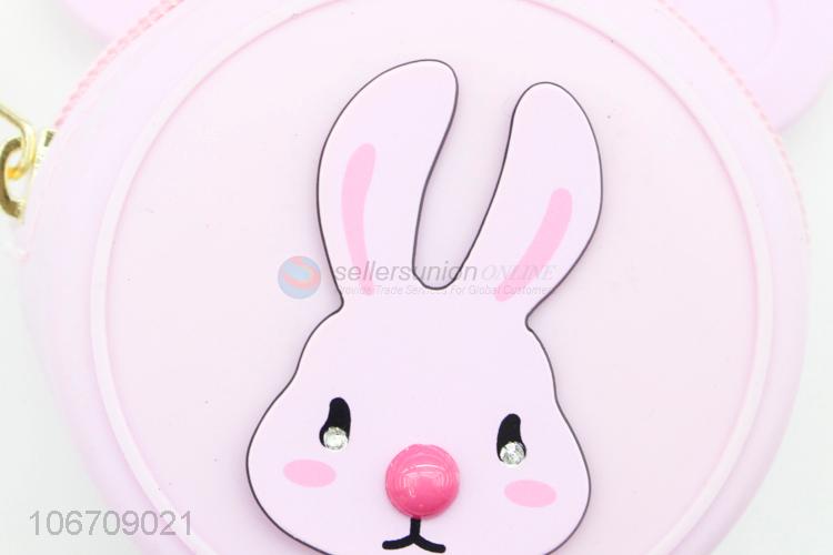 New Design Rabbit Shaped Small Silicone Coin Bag Silicone Coin Purse