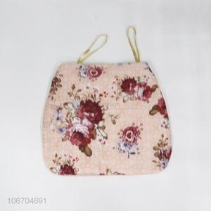 Wholesale flower printed polyester seat cushion soft chair cushion