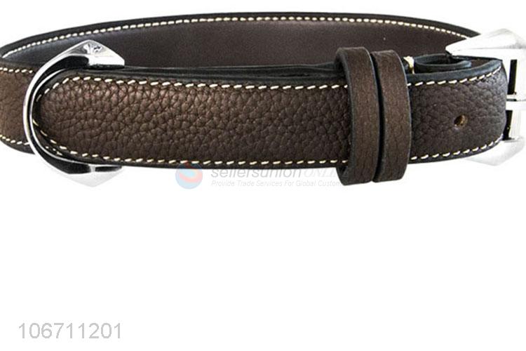 Factory Price Personalized Leather Dog Collar