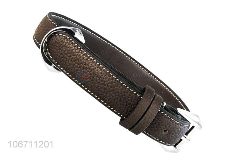 Factory Price Personalized Leather Dog Collar