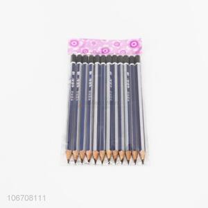 Low price 12pcs/set hexagonal wooden pencils school stationery