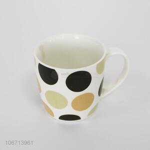 Hot selling colorful dotted ceramic cup ceramic mug