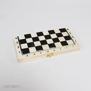 Hot selling education wooden chess game with box