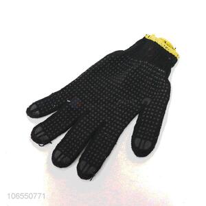 Cheap and good quality adult black cotton gloves