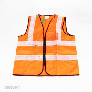 Wholesale  High Light Reflective Safety Clothing with Zipper without Pocket