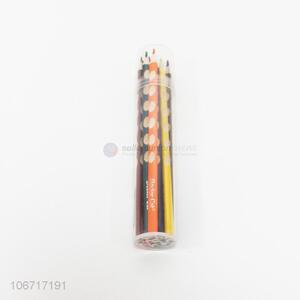 Factory wholesale 12 colors wooden coloured pencils for students