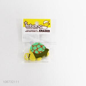 Low price lovely turtle shaped eraser for children