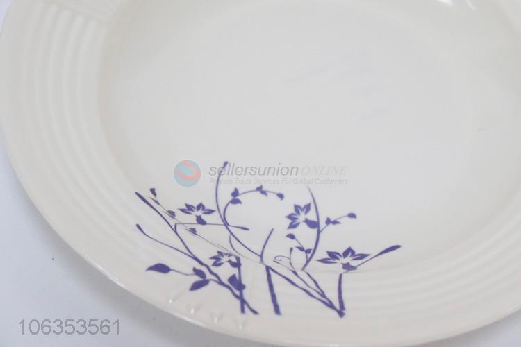 Melamine plate, mix colors,12pcs/shrink packing,22.5*H3CM,85g