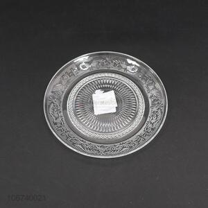 High quality deluxe clear glass plate for decoration