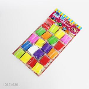Low price 20pcs colorful super light clay for kids