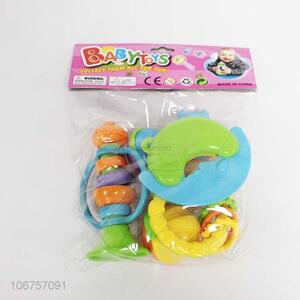 Wholesale 3 Pieces Plastic Baby Rattle Toys