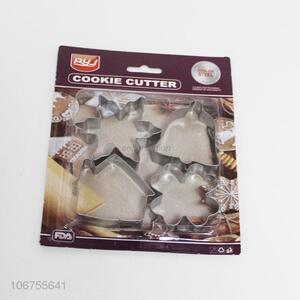 High Quality 4 Pieces Stainless Steel Cookie Cutter