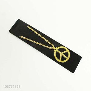 Fashion clothes accessories peaceful design alloy peace necklace