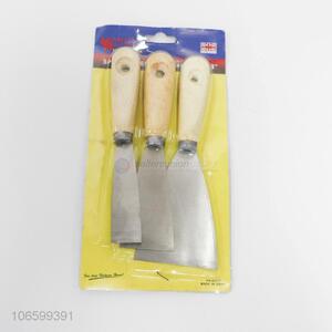 Suitable Price 3PC Putty Knife With Wooden Handle