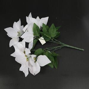 Low Price 7 Heads Festival Decoration White Christmas Flower