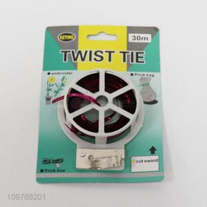 Excellent quality 30m plastic coated metal wire twist tie for garden