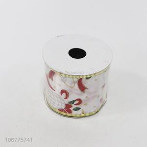 Wholesale 6cm*3yards single side satin ribbon for Christmas party decoration