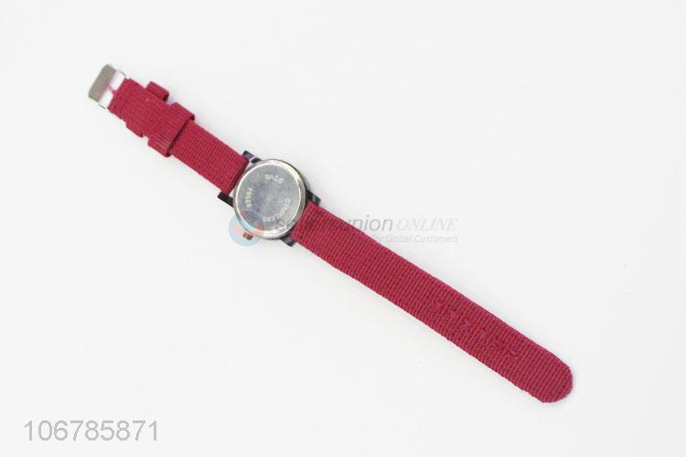 High Quality Colorful Cloth Watchband Watch For Women