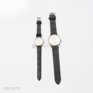 Simple Style PU Watchband Watch Fashion Couple Watch