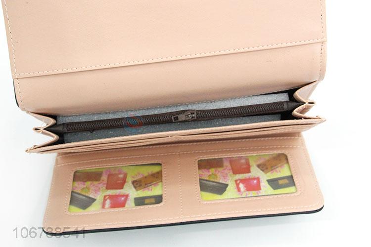 Wholesale Portable Leather Purse Fashion Foldable Wallet