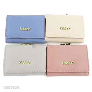 Wholesale PU Leather Foldable Cluth Purses For Women