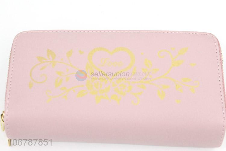 Fashion Pattern Colorful Purses Double Zipper Wallet