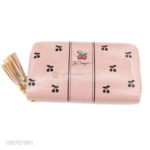 New Style Double Zipper Wallet Ladies Coin Purse