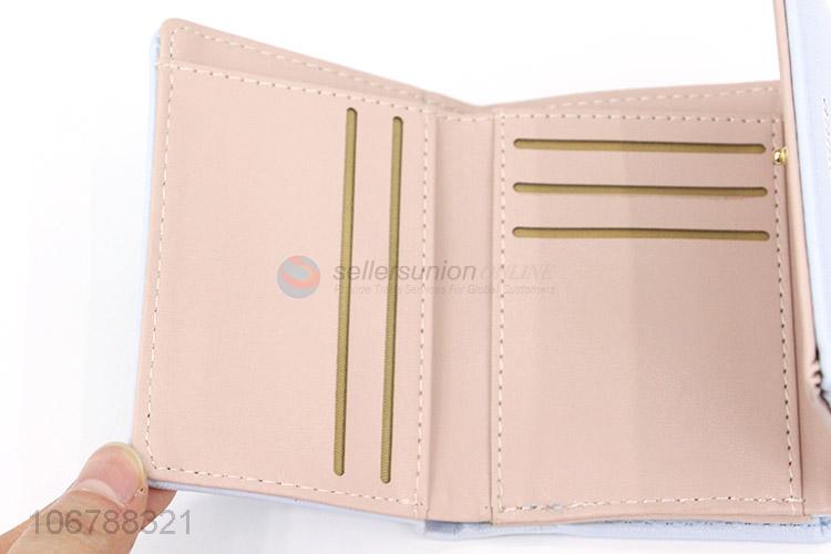 Hot Selling PU Leather Foldable Wallet For Women