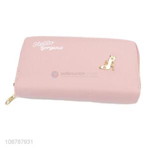 Wholesale PU Leather Wallet Fashion Long Purse