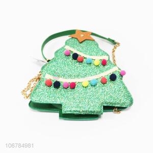 Creative Design Christmas Tree Shape Single-Shoulder Bag